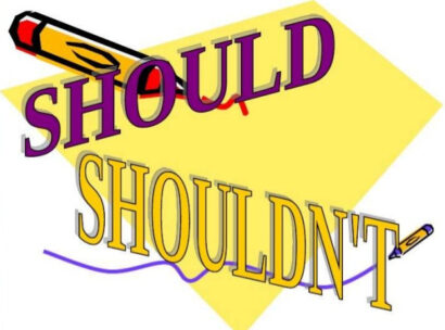 should và should not