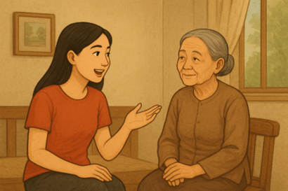 Chuyện trò bên bà ngoại