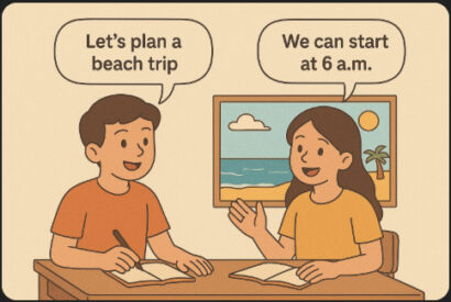 plan to the beach