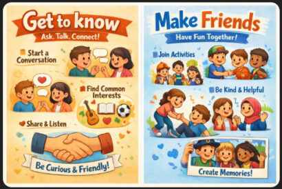 get to know make friends